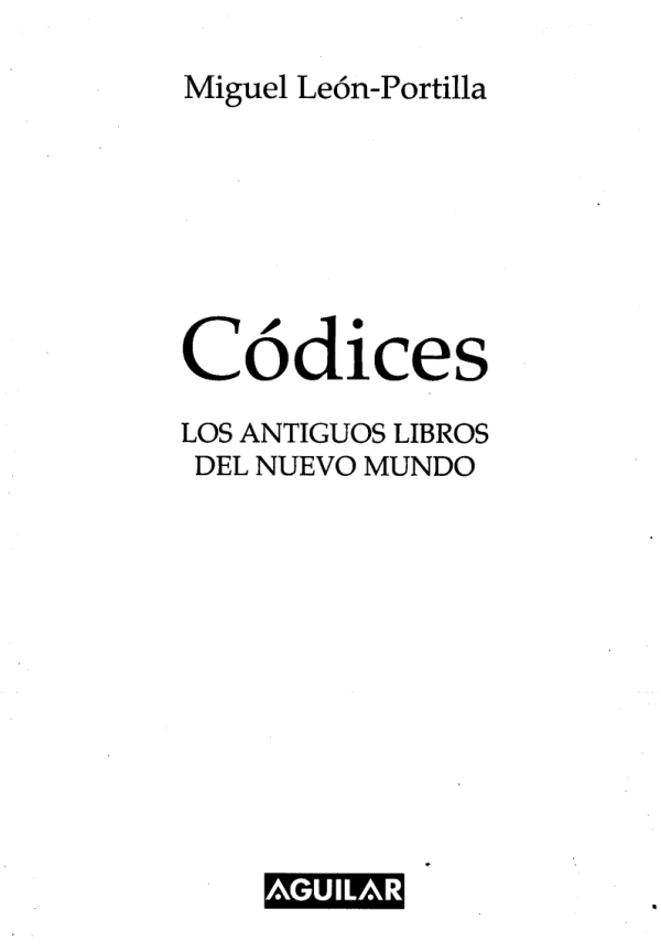 codices leon portilla