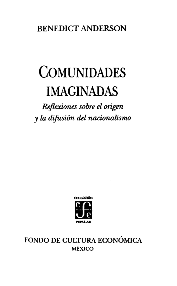 comunidades imaginadas