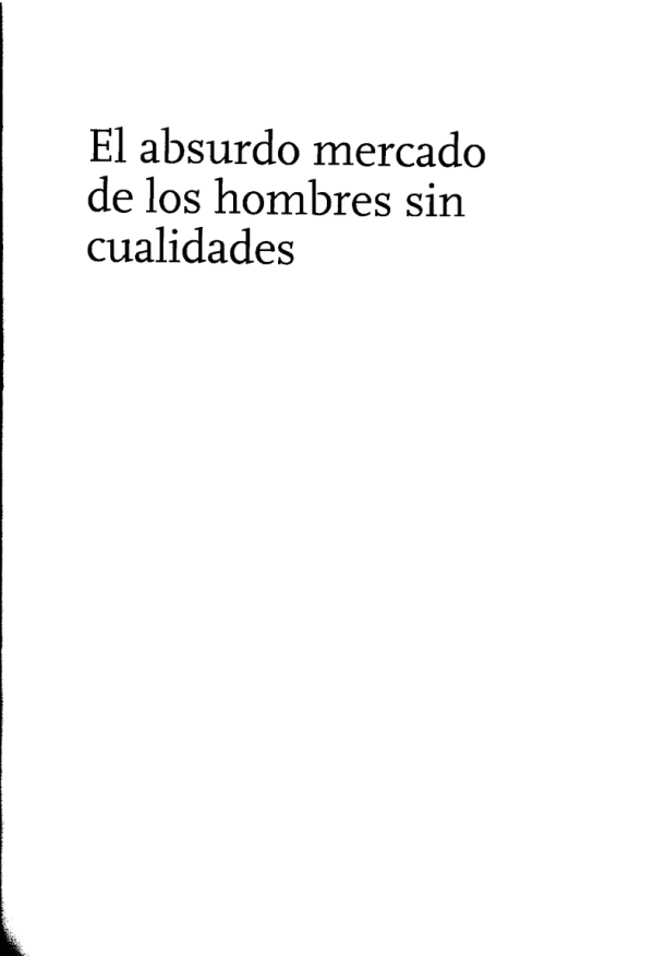 hombres sin cualidades